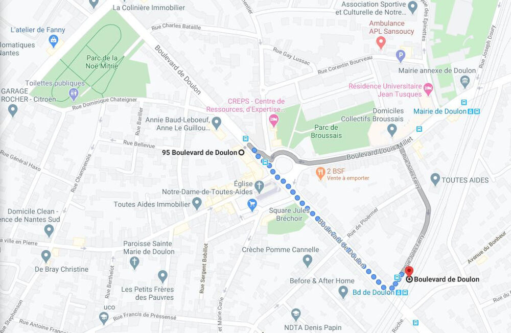 Location Appartement Studio T1bis BBC 32m2 Boulevard de Doulon Nantes