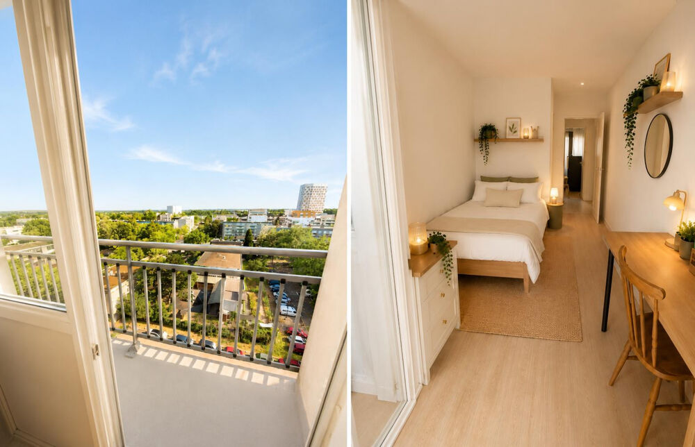 Location Appartement Chambre meublée en colocation avec balcon privatif Rennes