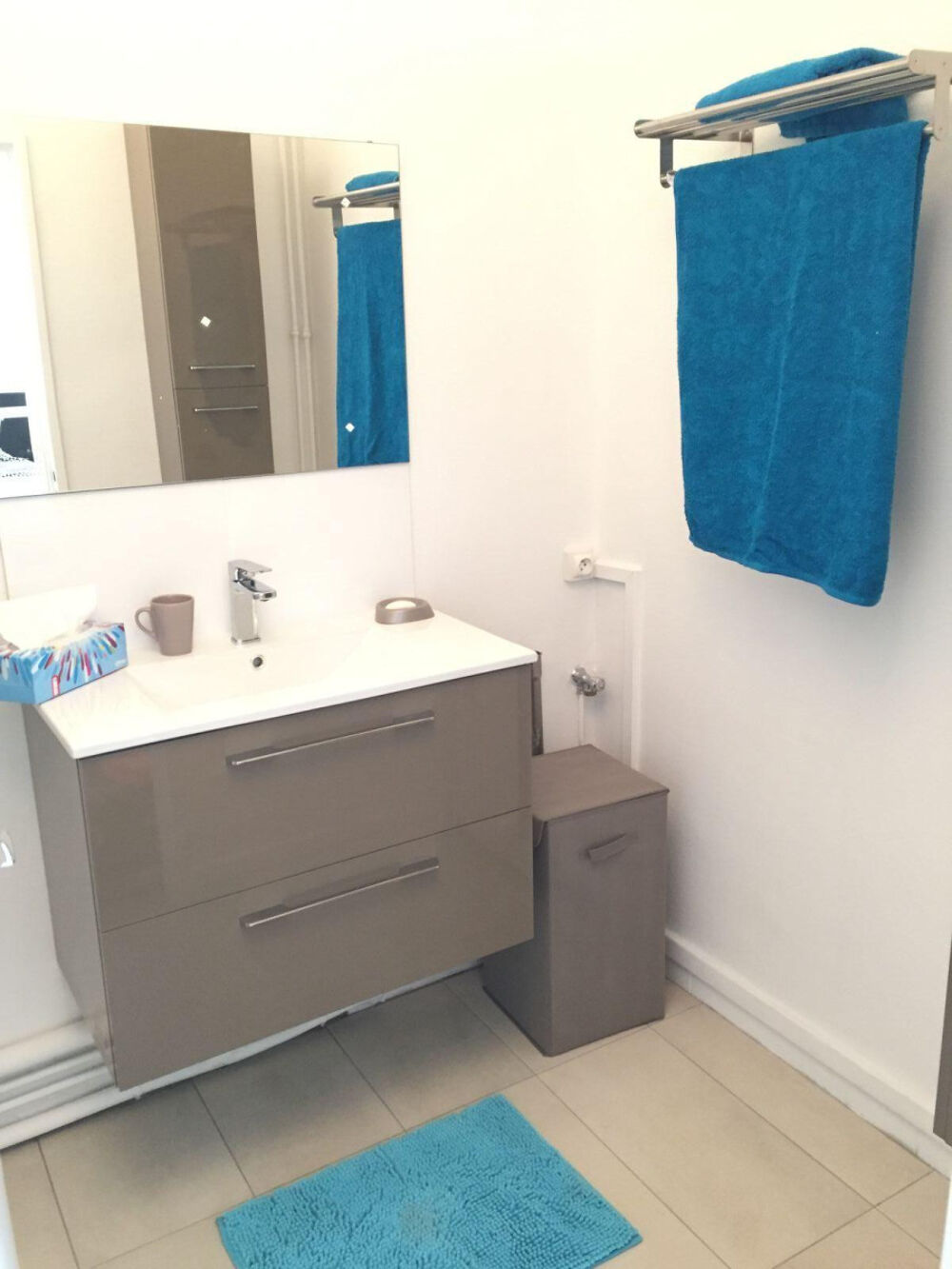 Location Appartement Grand studio meublé 34,55 m², lumineux, baignoire Paris 15