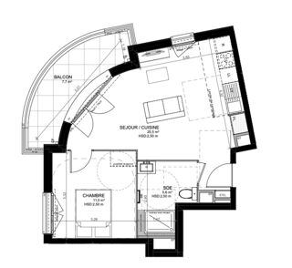  Appartement à vendre 2 pièces 42 m²