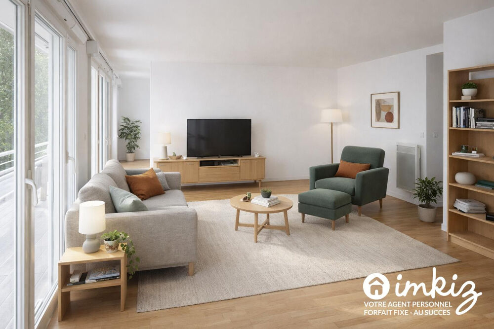 Appartement 4 pièces, accès direct Coulée Verte