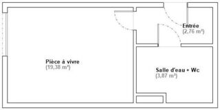  Appartement � louer 1 pi�ce 26 m�