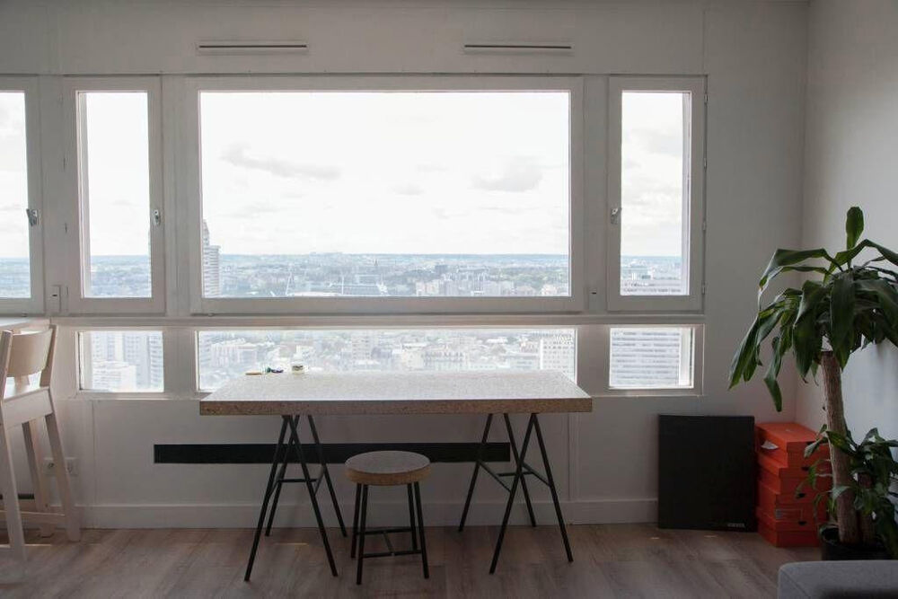 Location Appartement Studio 31m² meublé – 28e étage – Vue imprenable Paris 13