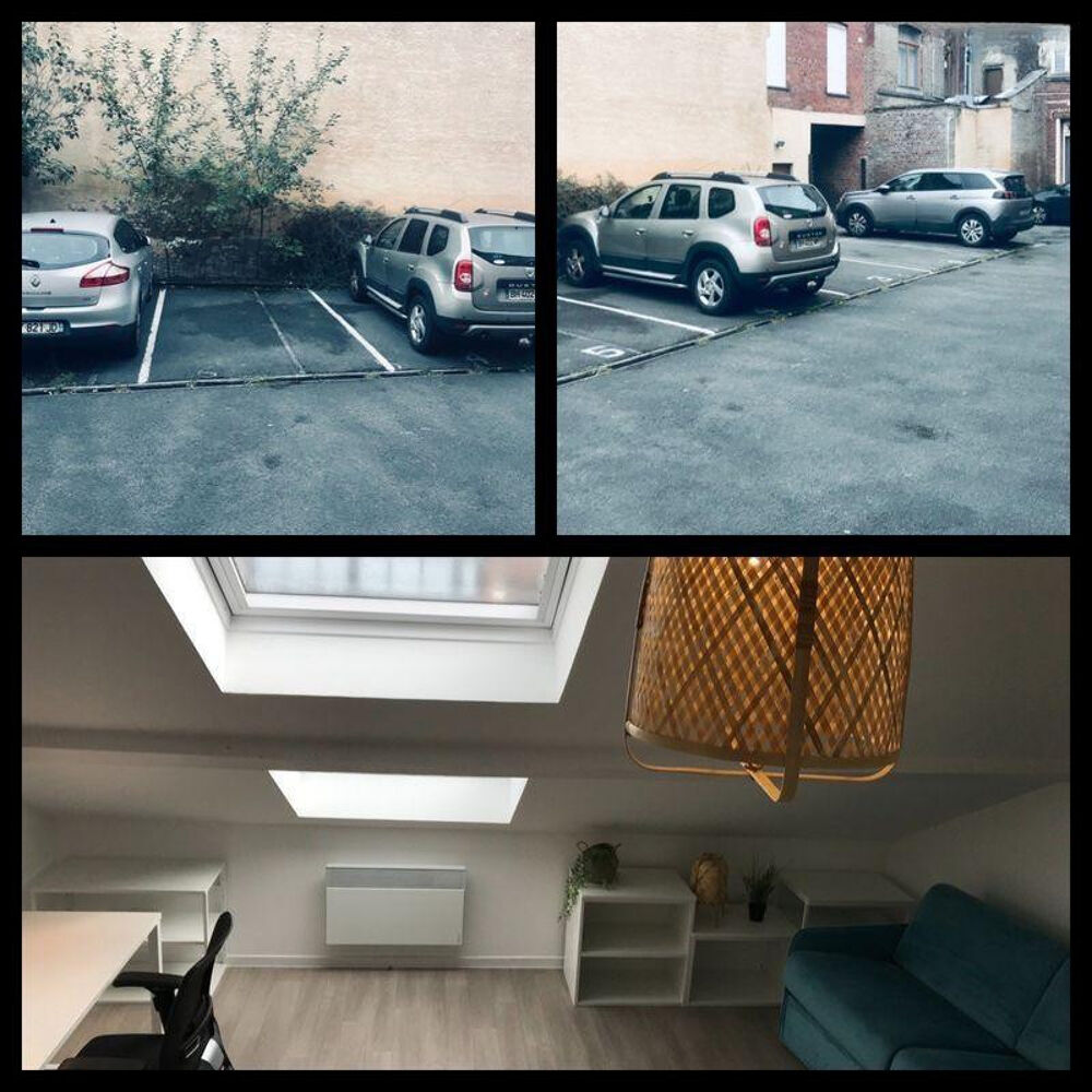 Location Appartement Studio 17 m²  (27m² mansardé) proche parc jb lebas Lille