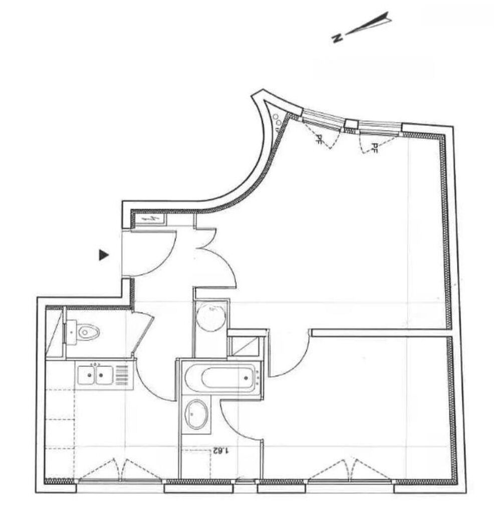 Location Appartement 2P récent de 45 m² + parking Paris 18