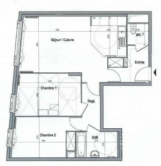  Appartement à louer 3 pièces 66 m²
