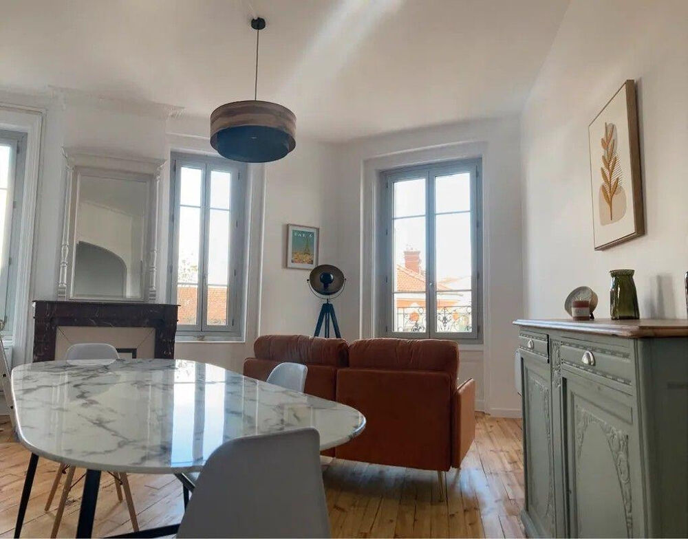 Location Appartement 3P meublé et rénové 71m² centre ville charme Saint-Étienne