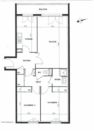  Appartement � vendre 3 pi�ces 69 m�
