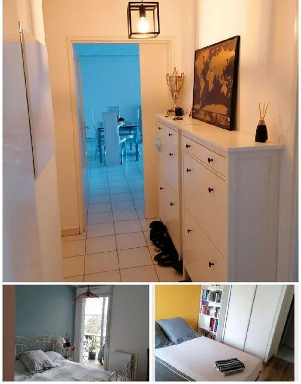 Location Appartement Beau 3P meublé 64m² avec balcon 20m² Bordeaux