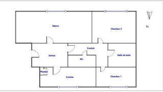  Appartement � louer 3 pi�ces 62 m�