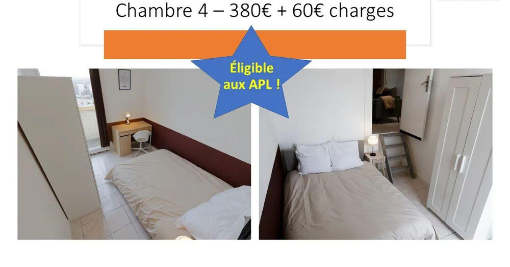 Location Appartement Chambre dans colocation éligible APL à Melun Le mée-sur-seine