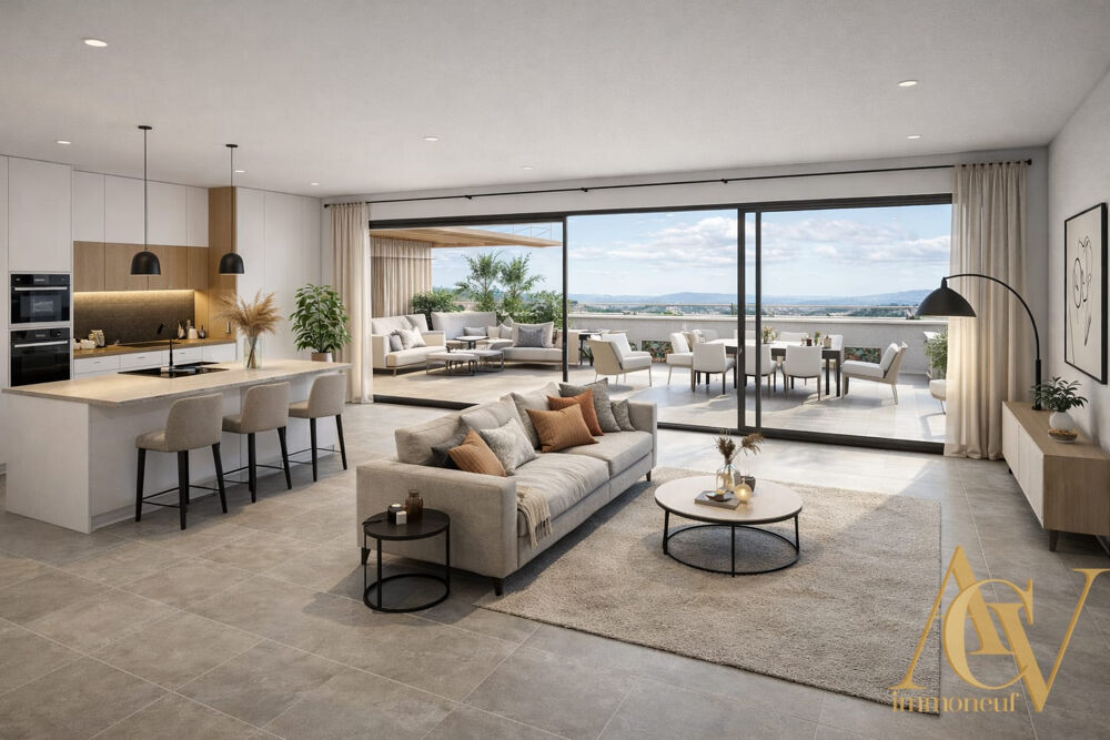 Vente Appartement 4 pièces dernier étage avec terrasse 40m² Châteauneuf-grasse