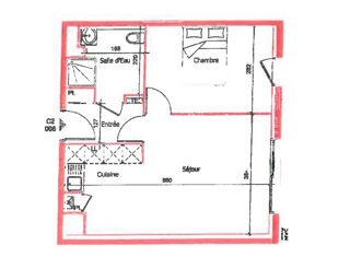  Appartement à vendre 2 pièces 