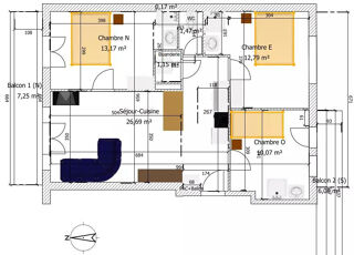  Appartement � louer 4 pi�ces 65 m�