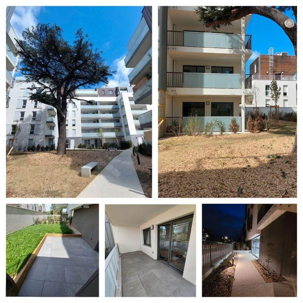 Location Appartement T2 en RDJ avec 2 terrasses jardin + grand garage Villeurbanne