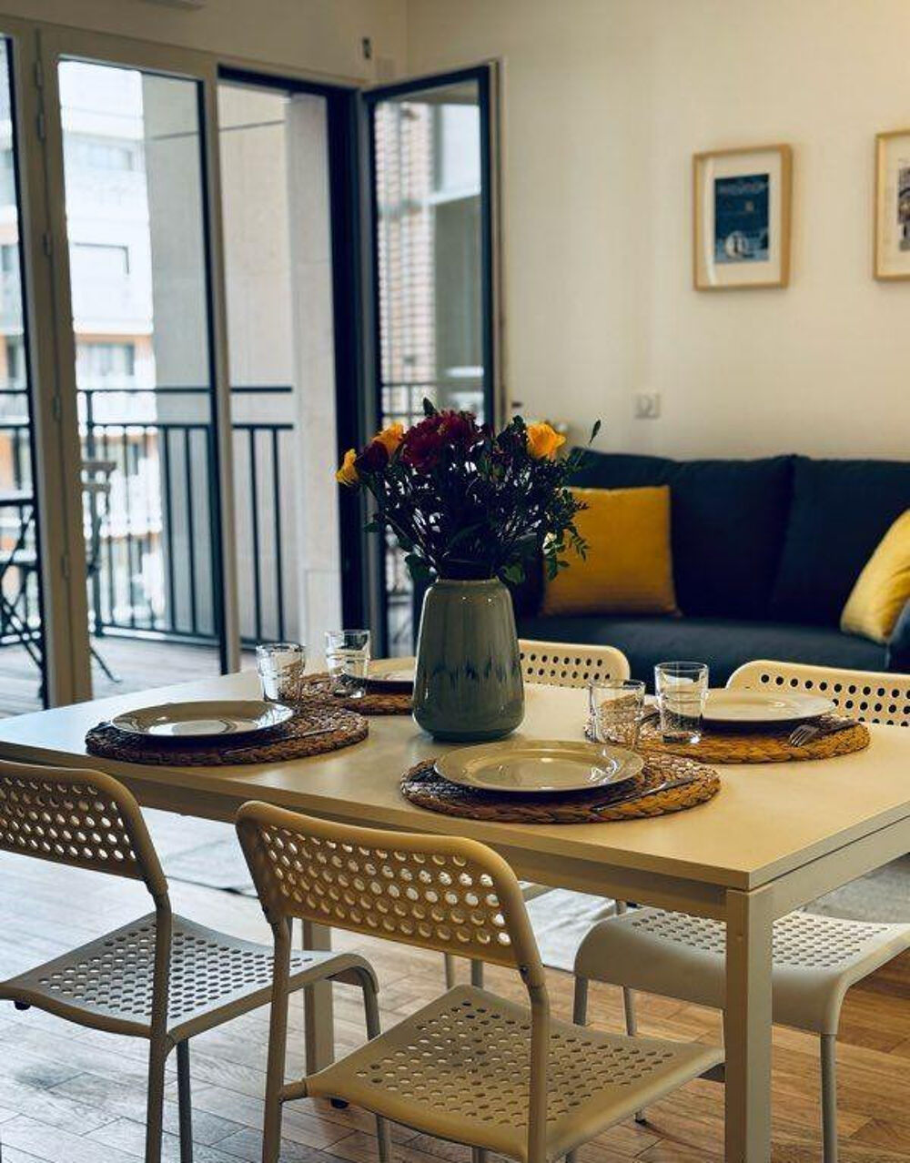Location Appartement Beau T2 meublé 40m² avec terrasse et parking Courbevoie