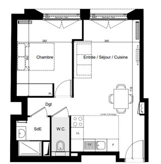  Appartement à vendre 2 pièces 42 m²
