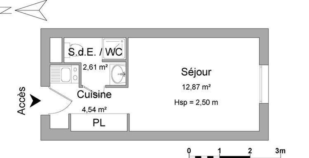 Location Appartement Studio Talence 20 m2 Talence