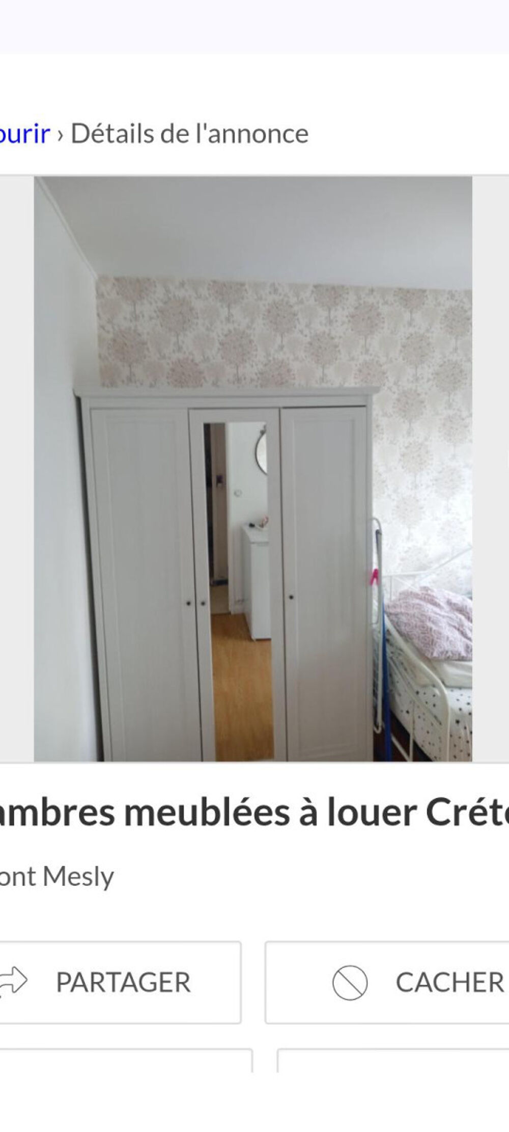 Location Appartement Chambre tout confort au calme Créteil