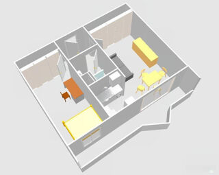  Appartement à louer 2 pièces 45 m²