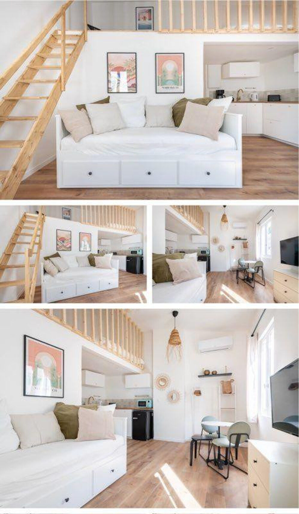 Location Appartement T2 Duplex Cours Julien – 3e étage – 700/mois CC Marseille 6