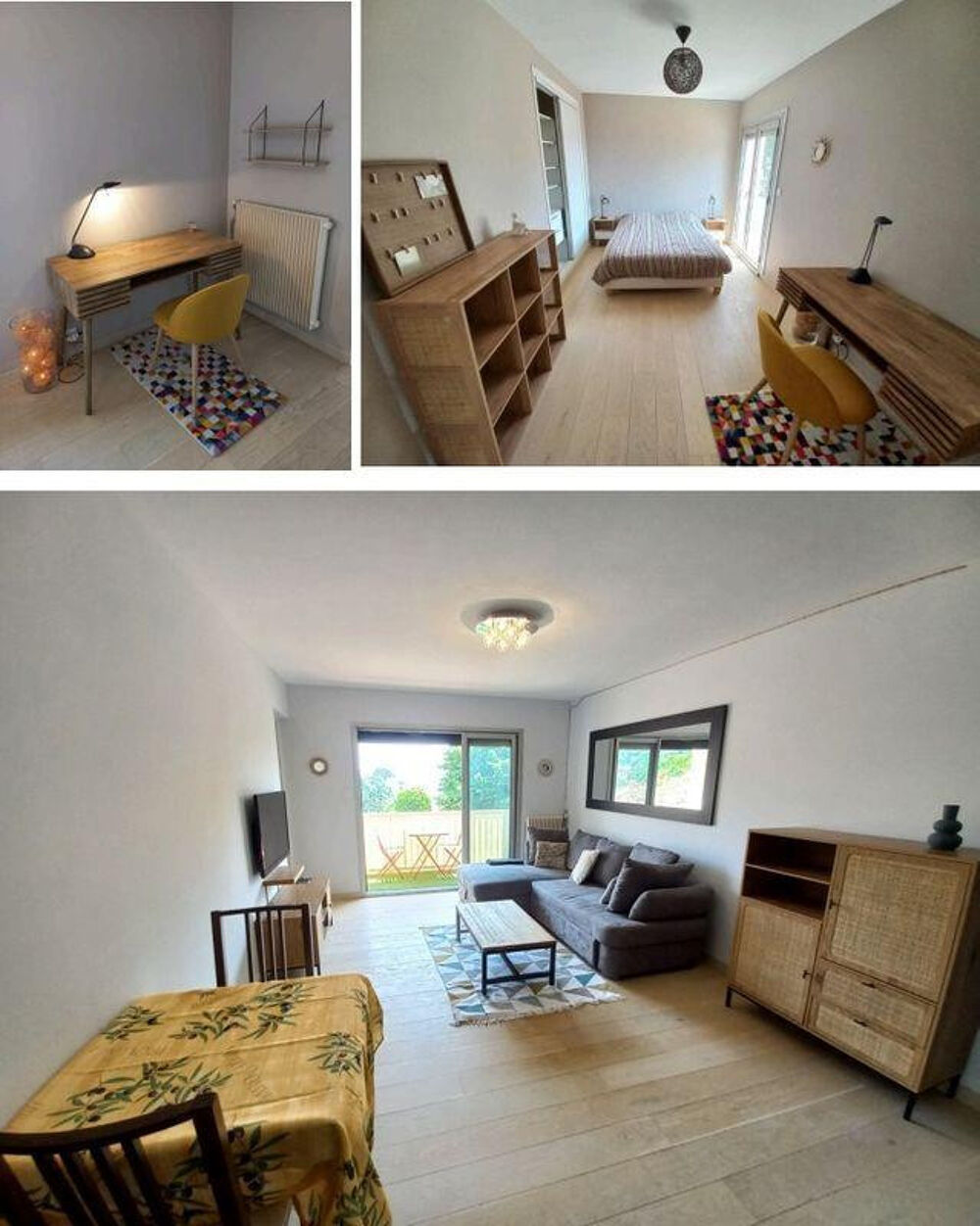 Location Appartement Beau T3 meublé 63m² rénové, calme et lumineux Marseille 12