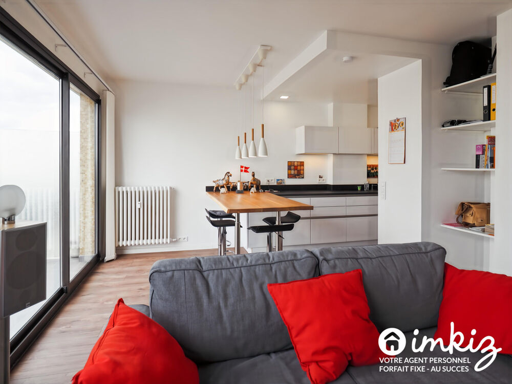 Appartement 2 pièces, grand balcon, vue degagée