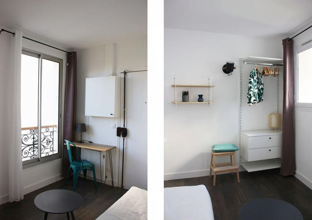 Location Appartement Studio meublé lumineux - Paris 18ème Paris 18