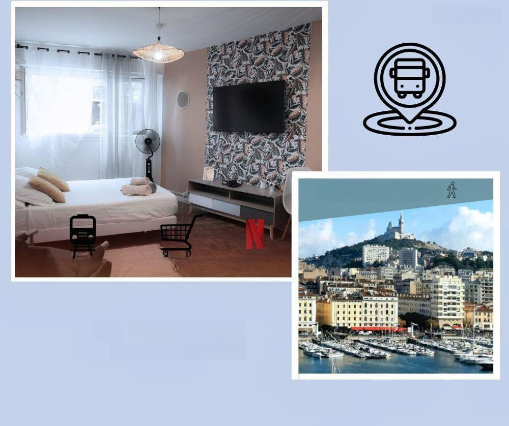 Location Appartement Studio Gare Saint Charles Marseille 1