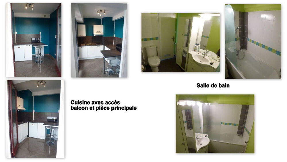 Location Appartement Charmant T1 meublé, lumineux, calme, balcon & cave Pau