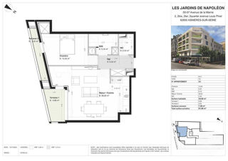  Appartement à louer 2 pièces 54 m²
