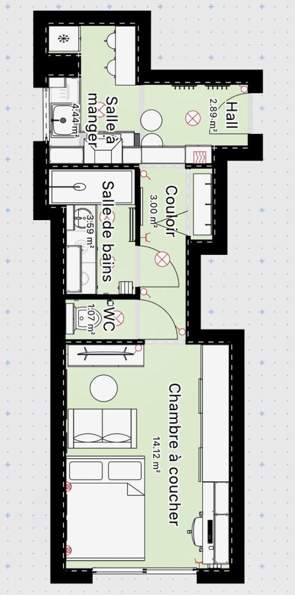 Location Appartement Studio meublé 30m² rénové à neuf et tout confort Boulogne-billancourt
