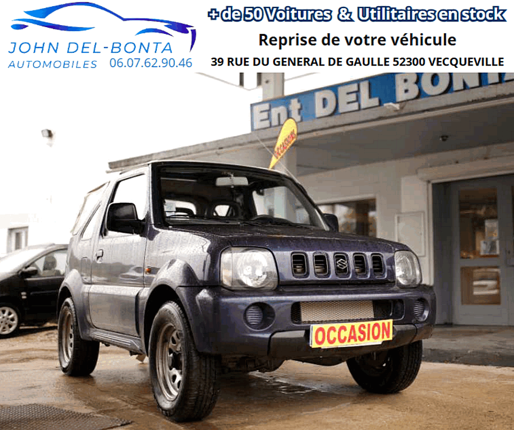 Jimny 1.3 16V 4X4 80cv 2001 occasion 52300 Vecqueville