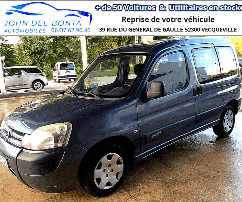 Citro&euml;n Berlingo 1.4i 75cv BIVOUAC 1ERE MAIN CRITAIR 2 GRIS FONCE 2007 occasion Vecqueville 52300