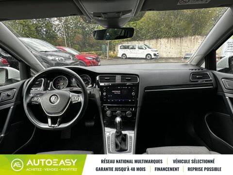 Golf 1.5 TSI 130ch Carat 1&egrave;re main - Entretien VW - Carplay - R&eacute;g 2018 occasion 44470 Carquefou