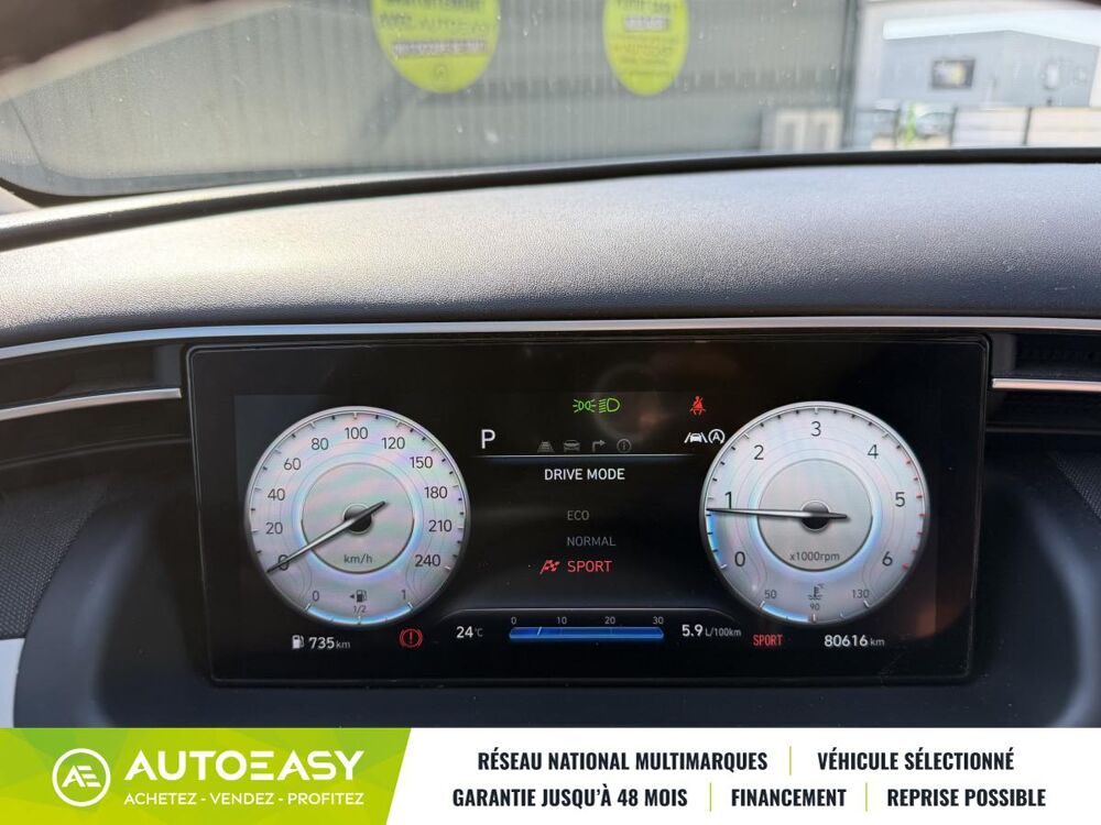 Tucson 1.6 CRDi HYBRID 48V MHEV EXECUTIVE DCT-7 - ENTRETIEN A JOUR 2021 occasion 24100 Creysse
