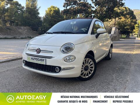 Fiat 500 C 1.2L 69 CH - CLIM - BLUETOOTH - REGULATEUR - CT VIERGE - DIS 2018 occasion Toulon 83000