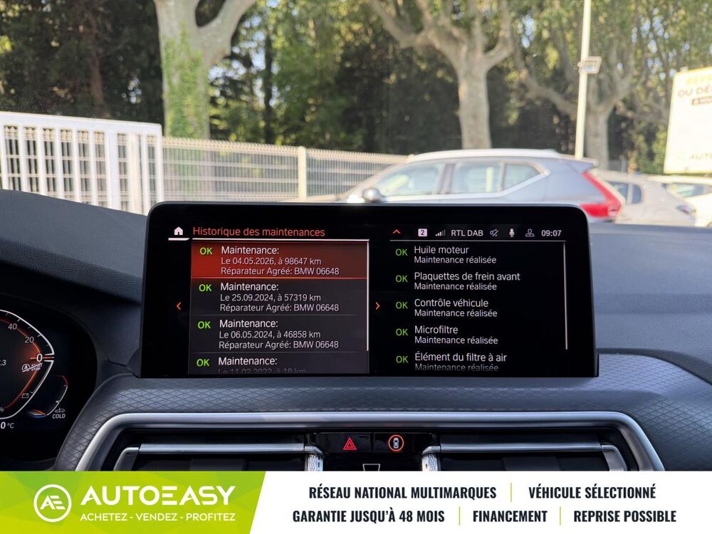 X3 xDrive 20d 190 Mild Hybrid M Sport BVA8 / Suivi BMW / Toit O 2021 occasion 13330 P&eacute;lissanne