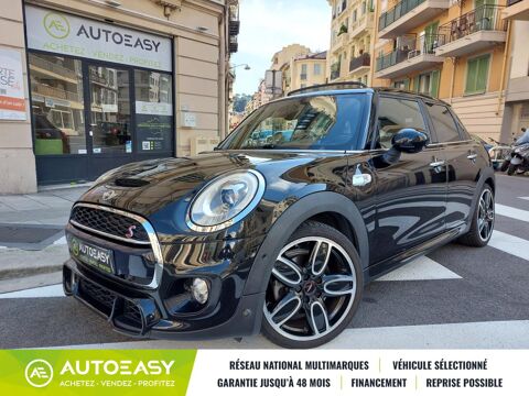 Mini Cooper S 2.0 i 192 CH JCW 5 PORTES BVA 1 ere main TOIT OUVRANT CUIR 2016 occasion Nice 06300