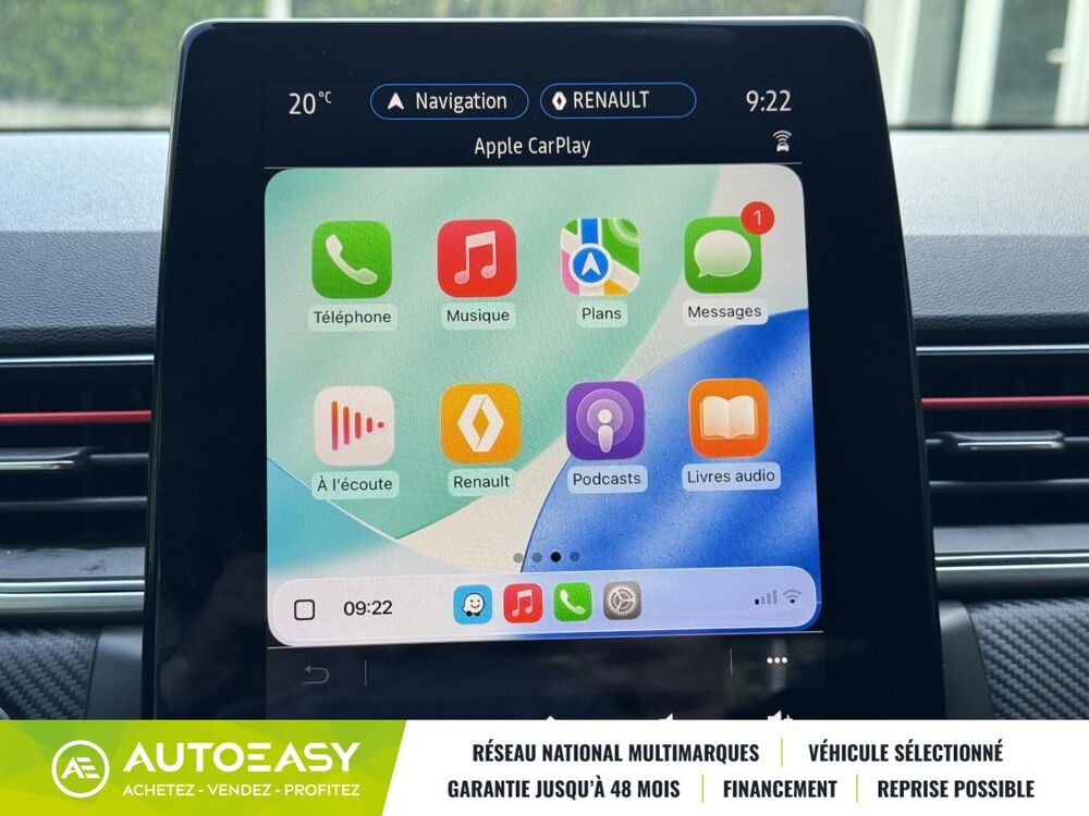Captur RS Line E-TECH 1.6i 160 ch Plug in Hybrid / CarPlay / Cam&eacute;ra 2022 occasion 34430 Saint-Jean-de-Vedas