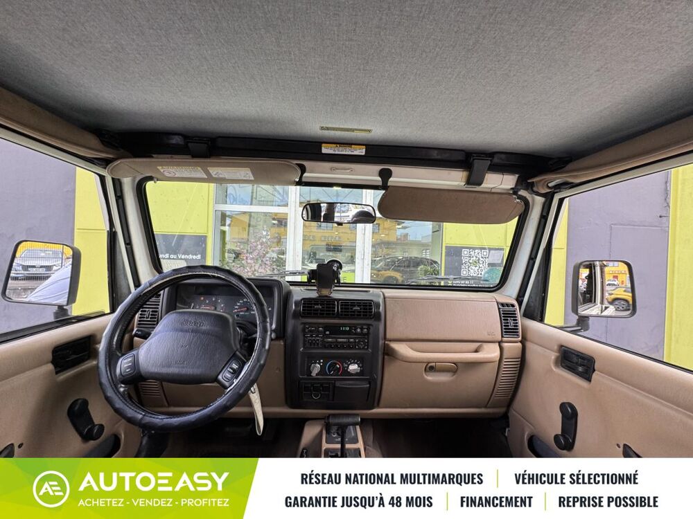 Wrangler II 4.0 Sport 177 cv 6 cylindres en ligne // Boite Auto // Mo 2000 occasion 97122 Baie-Mahault