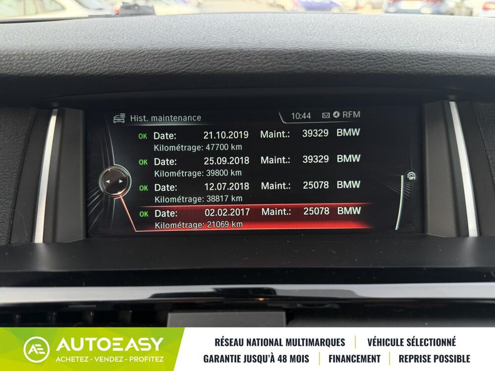 X4 XDRIVE 20DA 190CH XLINE / SUIVI BMW 2015 occasion 24750 Boulazac Isle Manoire
