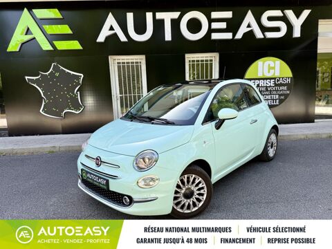 Fiat 500 LOUNGE 1.2 MPi 69 ch / Toit Panoramique / Bluetooth / Entret 2017 occasion Saint-Jean-de-Vedas 34430