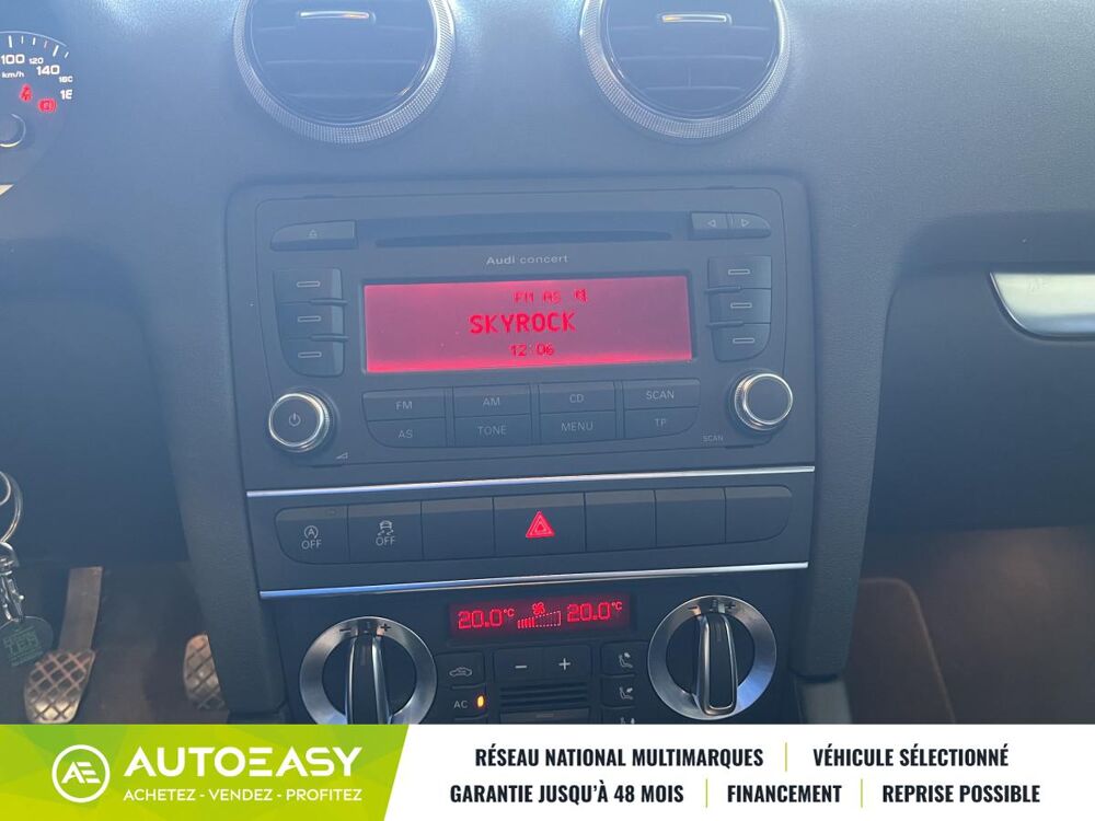A3 Sportback ambition 1.4 TFSI 125 ch / si&egrave;ges chauffants / cli 2012 occasion 64600 Anglet