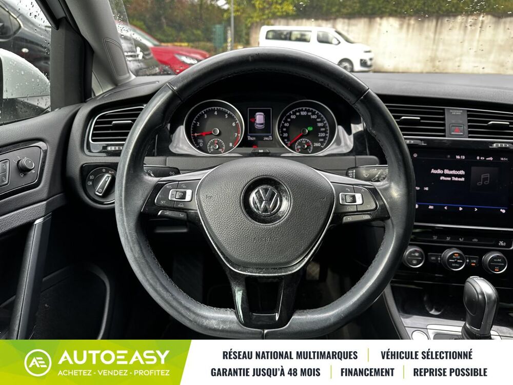 Golf 1.5 TSI 130ch Carat 1&egrave;re main - Entretien VW - Carplay - R&eacute;g 2018 occasion 44470 Carquefou