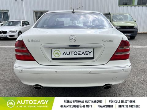 Classe S 600 V12 5.8i 367cv BVA * Full Option * Faible Kilom&eacute;trage * 2001 occasion 33185 Le Haillan