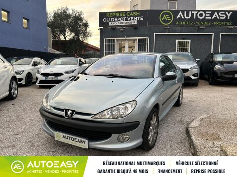 Peugeot 206 CC 2.0 136 Ch 16S * 1ER MAIN * FAIBLE KILOMETRAGE * CLIM AUT 2001 occasion Villeneuve-Loubet 06270