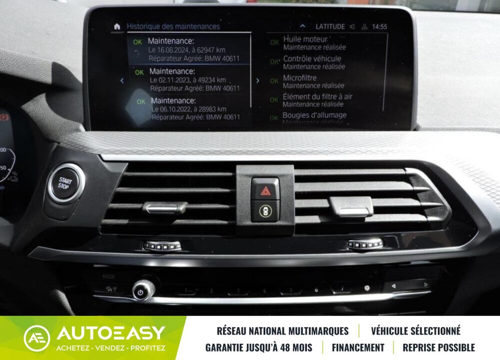 X3 G01 xDrive 30e 292ch BVA8 M Sport 2020 occasion 35230 Saint-Armel