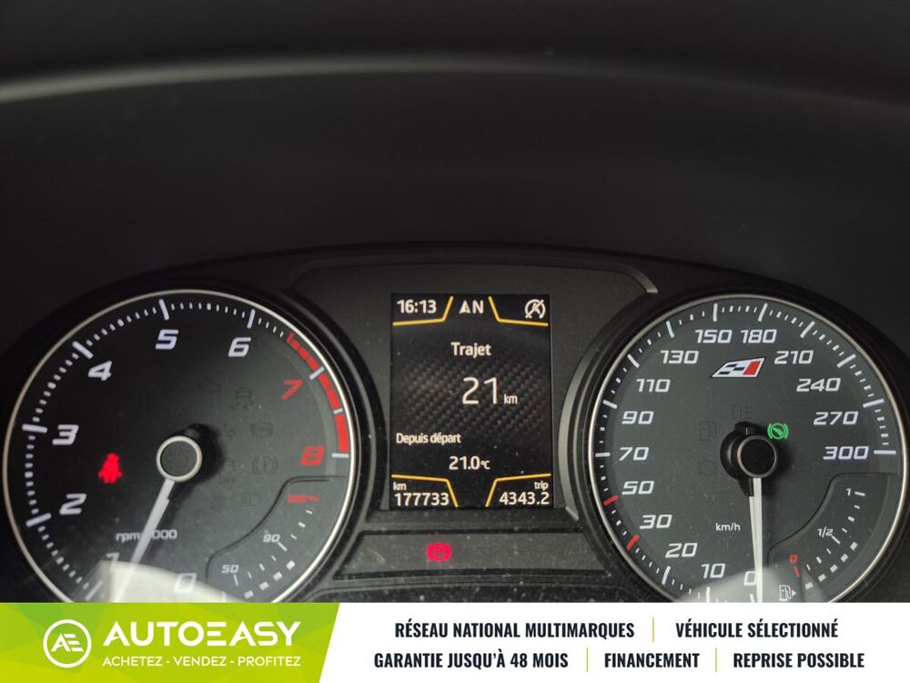 Leon CUPRA 2.0 TSI 280ch DSG6 Si&egrave;ges chauffants Alcantara 2016 occasion 44470 Carquefou