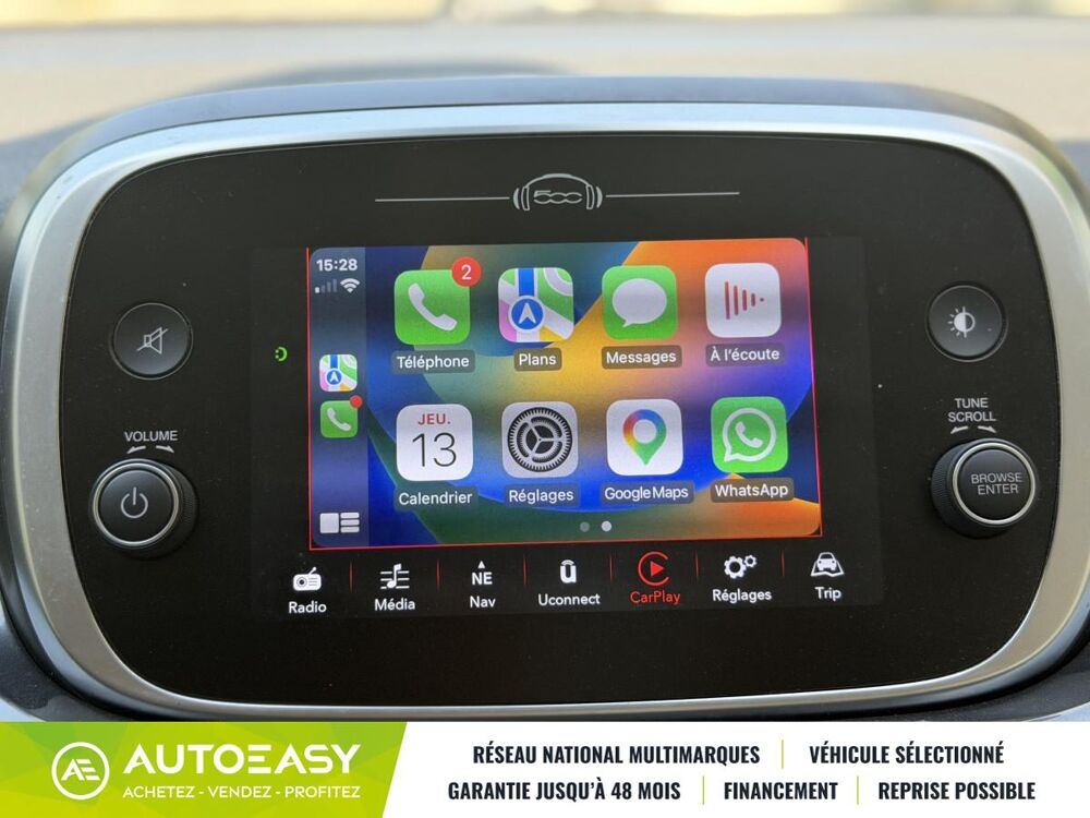 500 X Cross 1.0i Turbo 120 Firefly / CarPlay / Cam&eacute;ra de recul / G 2019 occasion 34430 Saint-Jean-de-Vedas